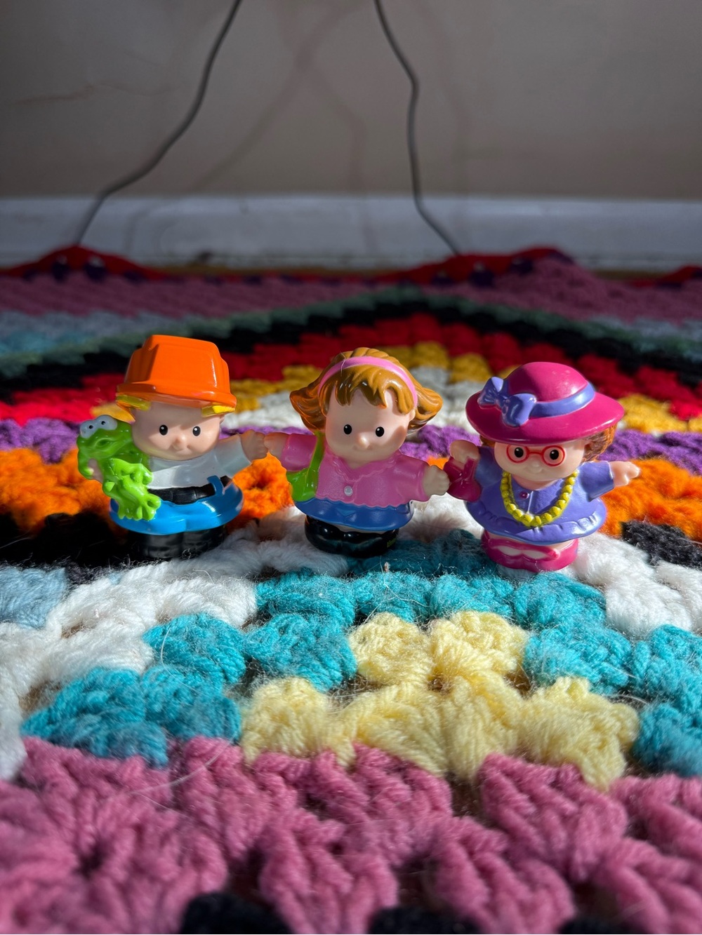 Fisher-Price Trio of Little People Characters - Pink, Orange & Purple